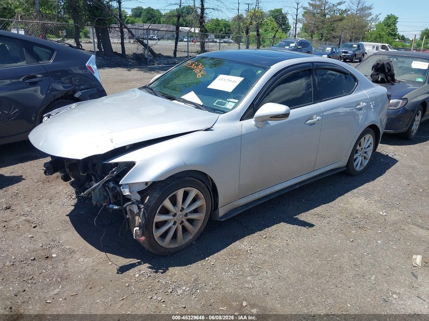 2010 Lexus Is 250 VIN JTHCF5C29A5036097 IAAI salvage auction — NORMAL WEAR, Clear (New York), sold $675 on 2026-07-06 (photo 2)