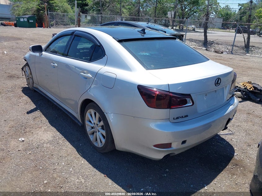 2010 Lexus Is 250 VIN JTHCF5C29A5036097 IAAI salvage auction — NORMAL WEAR, Clear (New York), sold $675 on 2026-07-06 (photo 3)