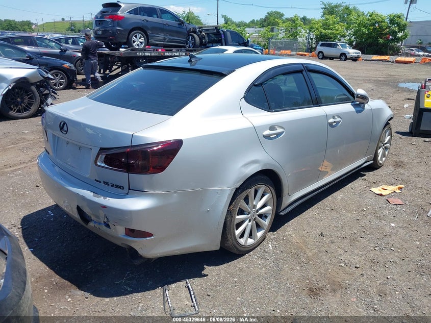 2010 Lexus Is 250 VIN JTHCF5C29A5036097 IAAI salvage auction — NORMAL WEAR, Clear (New York), sold $675 on 2026-07-06 (photo 4)