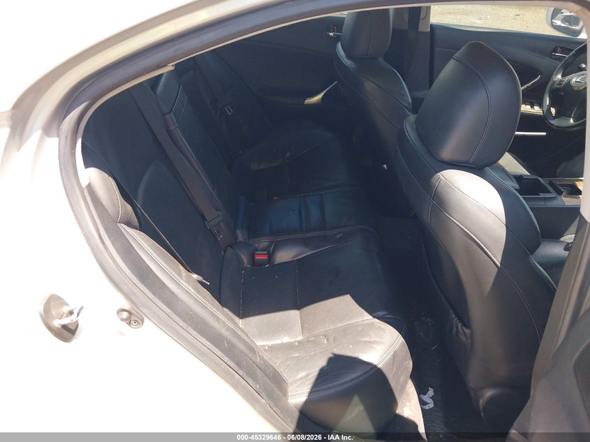 2010 Lexus Is 250 VIN JTHCF5C29A5036097 IAAI salvage auction — NORMAL WEAR, Clear (New York), sold $675 on 2026-07-06 (photo 8)