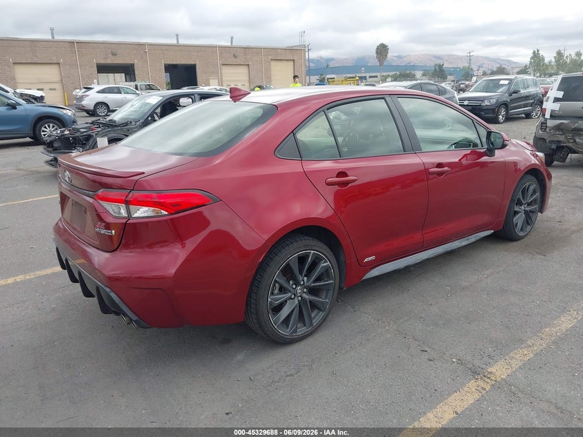 2024 Toyota Corolla VIN JTDBDMHE3RJ008573 IAAI salvage auction — LEFT FRONT, Salvage Title, sold $9,025 on 2026-07-27 (photo 4)