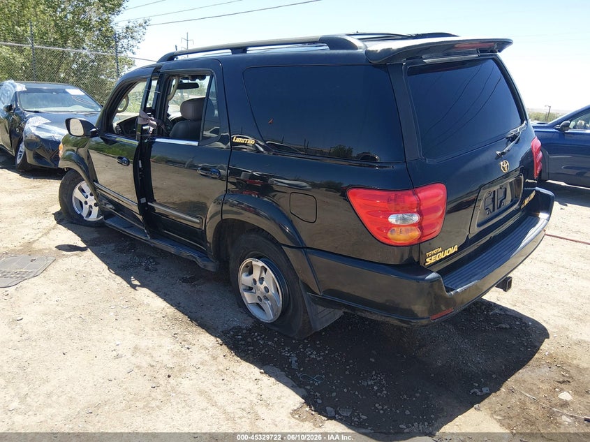 2001 Toyota Sequoia VIN 5TDBT48A51S044403 IAAI salvage auction — SIDE, Salvage (New Mexico), sold $1,000 on 2026-07-12 (photo 3)