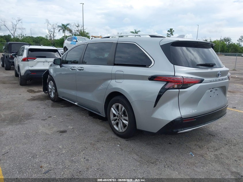 2022 Toyota Sienna VIN 5TDZRKEC3NS075758 IAAI salvage auction — FRONT END, Salvage Title, sold $15,650 on 2026-07-29 (photo 3)