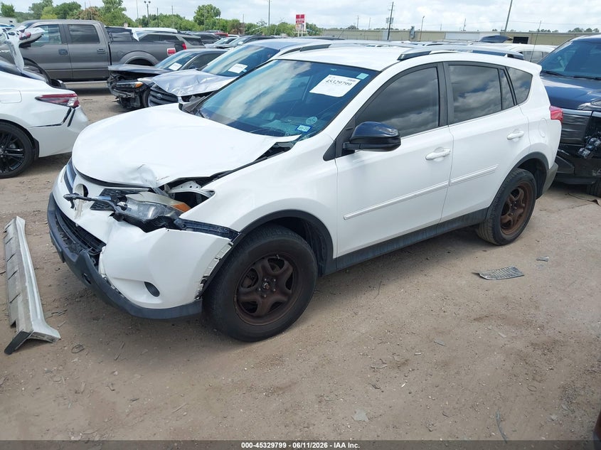 2015 Toyota Rav 4 VIN JTMZFREV3FJ035018 IAAI salvage auction — FRONT END, Original (Texas), sold $3,350 on 2026-07-29 (photo 2)