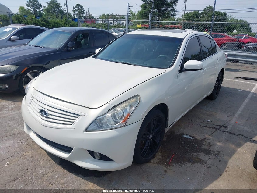2010 Infiniti G VIN JN1CV6AR7AM460834 IAAI salvage auction — NORMAL WEAR, Salvage Rebuilt (North Carolina), sold $550 on 2026-07-13 (photo 2)