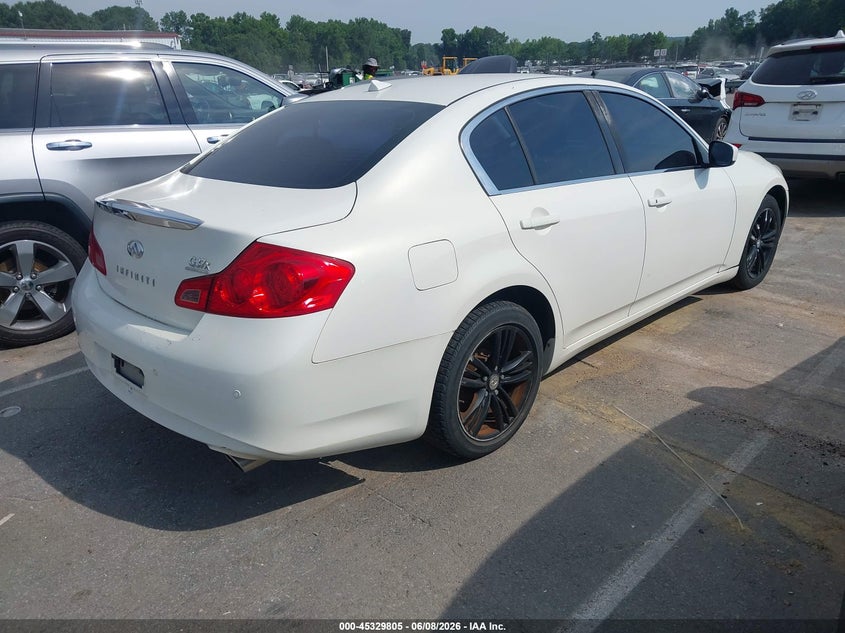 2010 Infiniti G VIN JN1CV6AR7AM460834 IAAI salvage auction — NORMAL WEAR, Salvage Rebuilt (North Carolina), sold $550 on 2026-07-13 (photo 4)