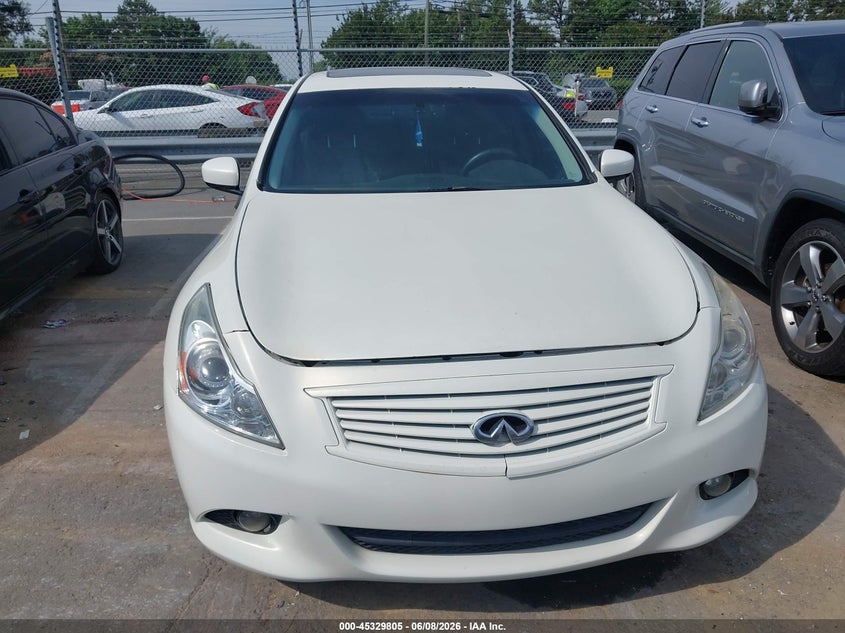 2010 Infiniti G VIN JN1CV6AR7AM460834 IAAI salvage auction — NORMAL WEAR, Salvage Rebuilt (North Carolina), sold $550 on 2026-07-13 (photo 6)