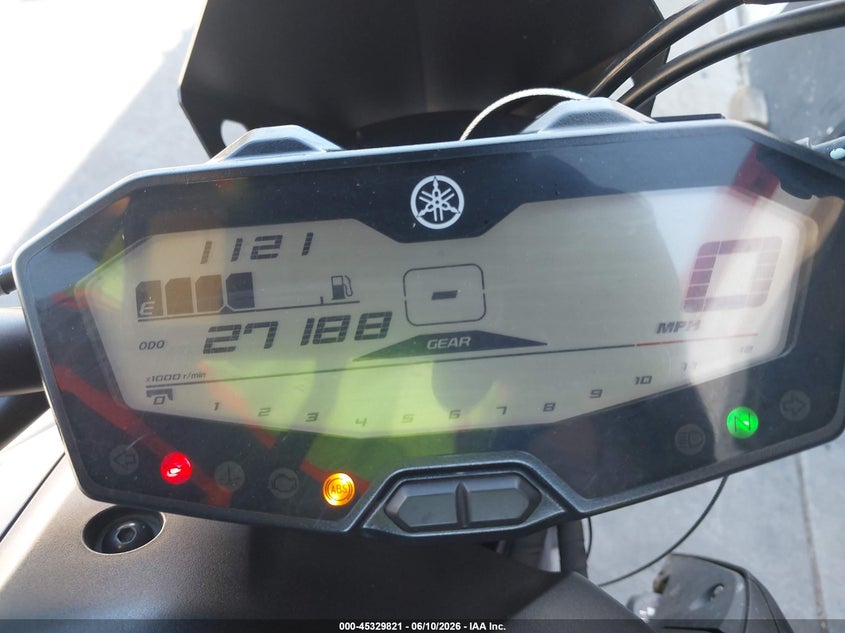 2018 Yamaha Mt VIN JYARM27Y3JA000777 IAAI salvage auction — LEFT SIDE, Salvage (California), sold $3,250 on 2026-07-08 (photo 7)