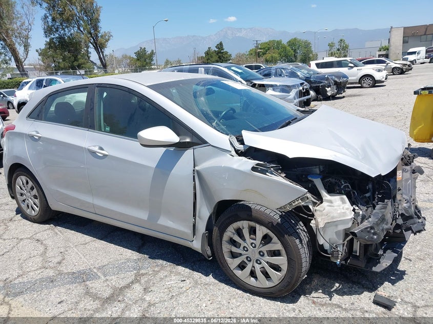 2016 Hyundai Elantra VIN KMHD35LH2GU325691 IAAI salvage auction — FRONT END, Salvage (California), sold $1,250 on 2026-07-07 (photo 1)