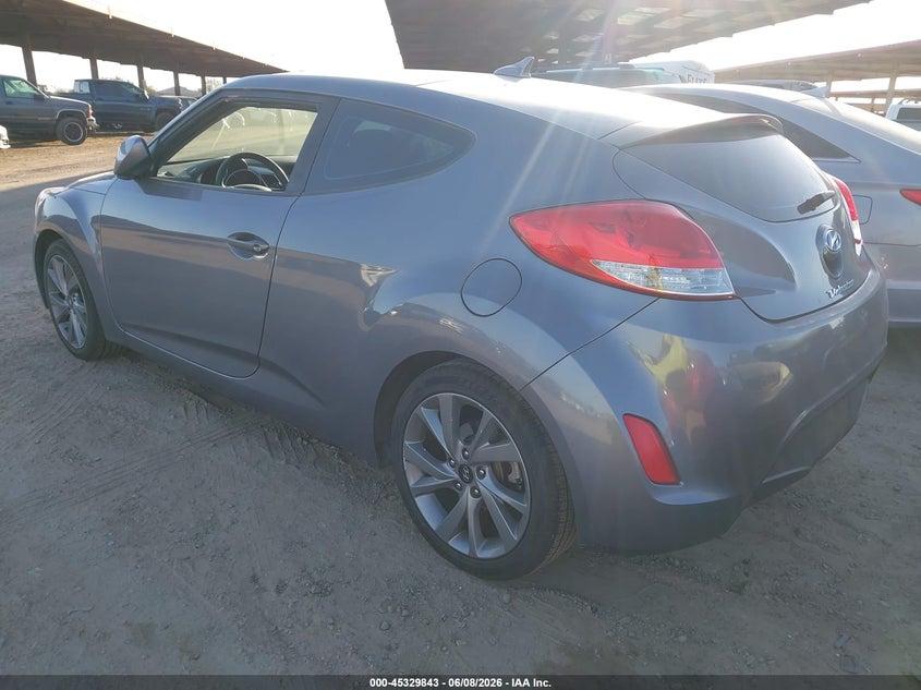 2016 Hyundai Veloster VIN KMHTC6AD4GU291464 IAAI salvage auction — NORMAL WEAR, Salvage Title, sold $375 on 2026-07-21 (photo 3)