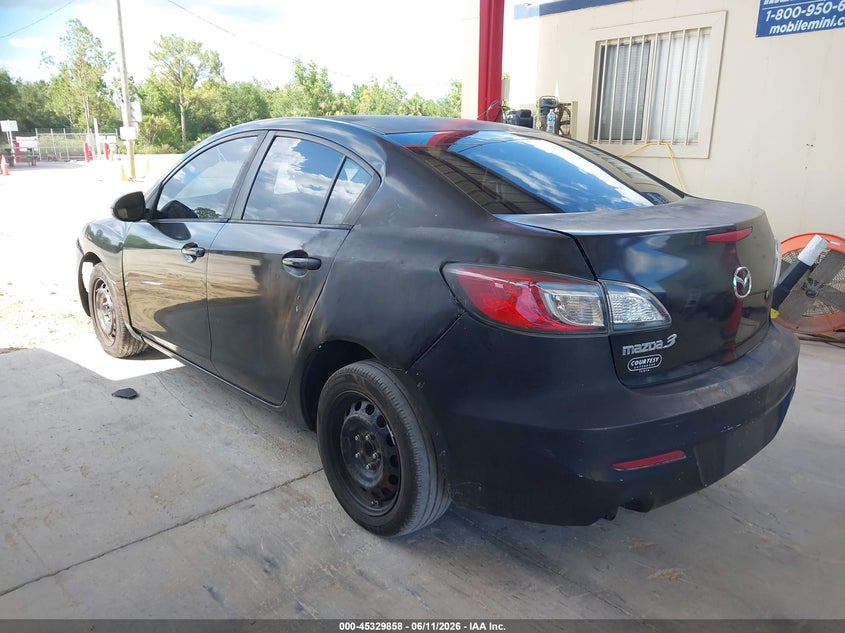 2013 Mazda 3 VIN JM1BL1TF5D1820905 IAAI salvage auction — FRONT & REAR, Clear (Florida), sold $325 on 2026-07-21 (photo 3)