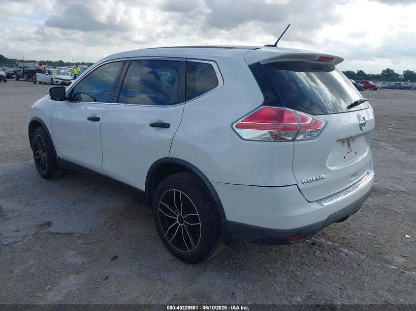 2016 Nissan Rogue VIN JN8AT2MT2GW013842 IAAI salvage auction — HAIL, Original (Texas), sold $1,700 on 2026-07-28 (photo 3)