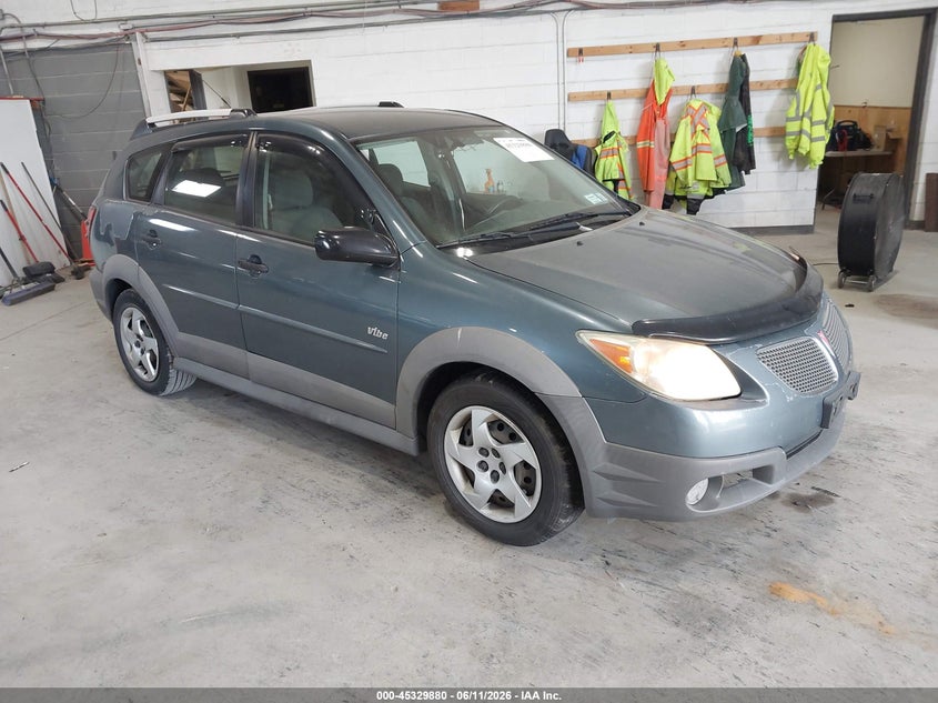2007 Pontiac Vibe VIN 5Y2SL65897Z434005 IAAI salvage auction — LEFT SIDE, Mv-907A (New York), sold $525 on 2026-07-08 (photo 1)