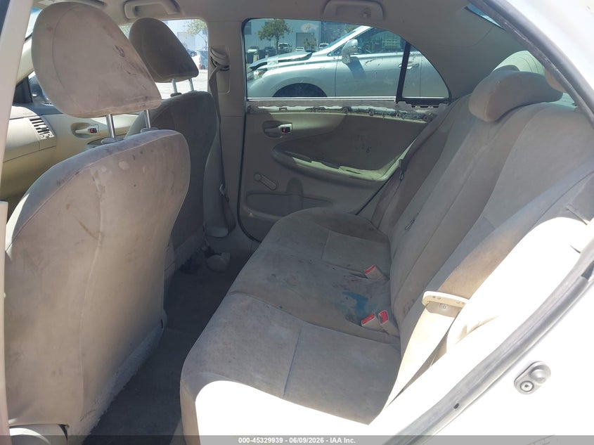 2009 Toyota Corolla VIN JTDBL40E29J009048 IAAI salvage auction — RIGHT REAR, Salvage (California), sold $425 on 2026-07-27 (photo 8)