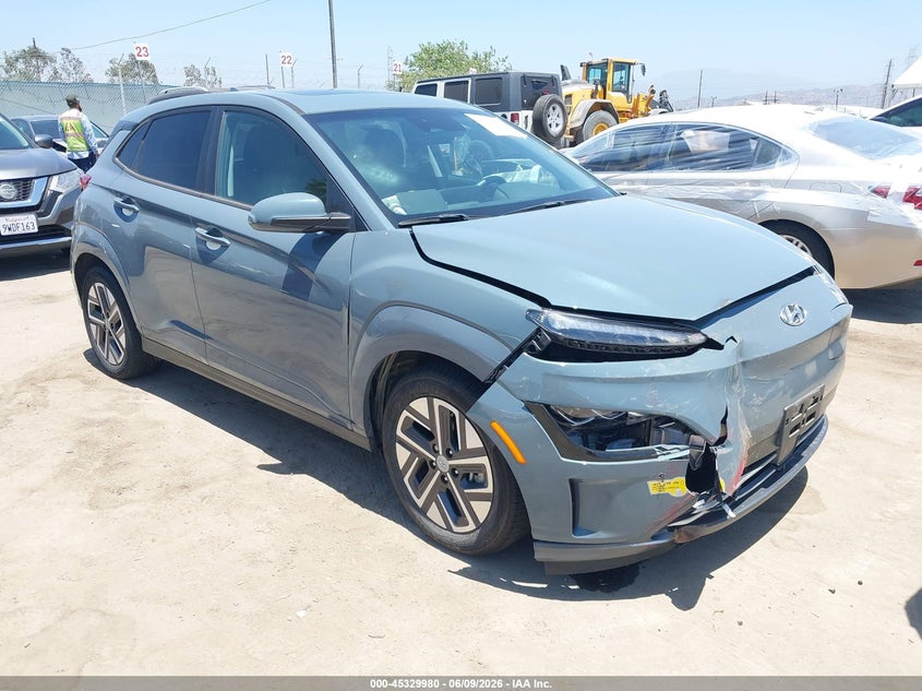 2022 Hyundai Kona VIN KM8K53AG9NU154242 IAAI salvage auction — RIGHT FRONT, Salvage Title, sold $6,300 on 2026-07-10 (photo 1)