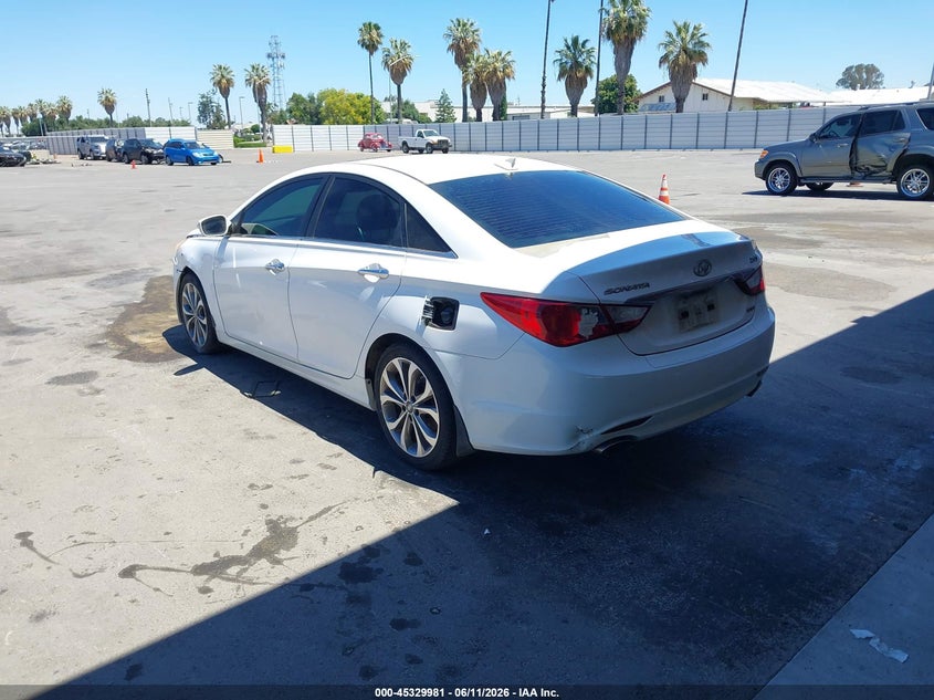 2013 Hyundai Sonata VIN 5NPEC4ABXDH623039 IAAI salvage auction — NORMAL WEAR, Clear - Dealer Only (California), sold $550 on 2026-07-07 (photo 3)