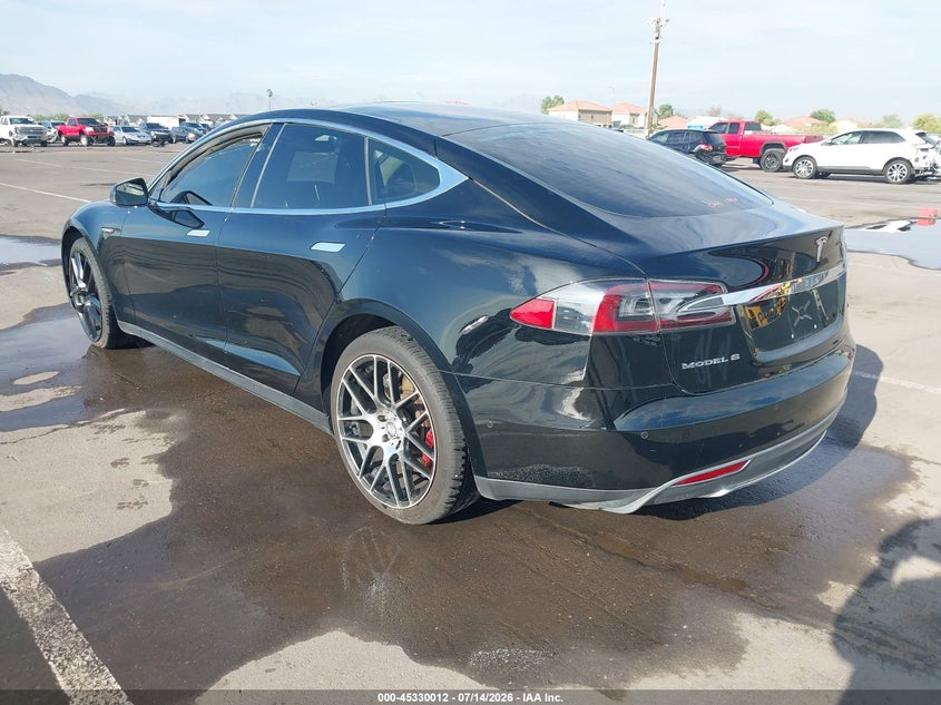 2014 Tesla Model s VIN 5YJSA1H11EFP57314 IAAI salvage auction — NORMAL WEAR, Clear (Arizona), sold $25 on 2026-07-23 (photo 3)