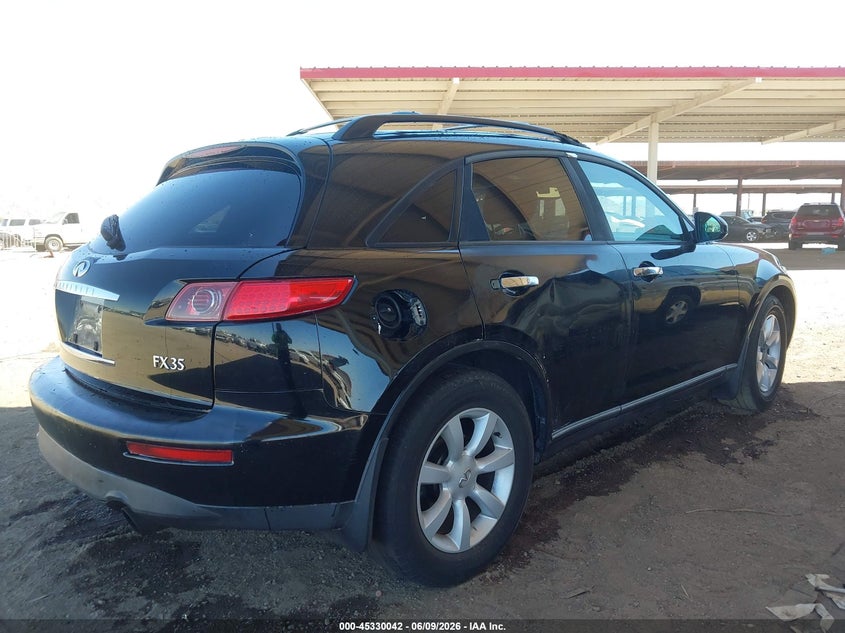2005 Infiniti Fx35 VIN JNRAS08U85X109200 IAAI salvage auction — LEFT SIDE, Clear (Arizona), sold $475 on 2026-07-07 (photo 6)