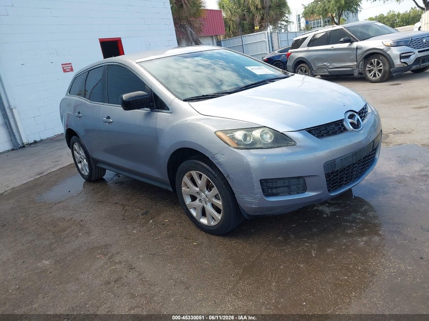 2007 Mazda Cx-7 VIN JM3ER293670106877 IAAI salvage auction — FRONT END, Clear (Florida), sold $275 on 2026-07-19 (photo 1)