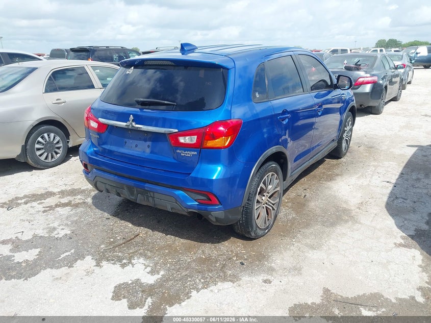 2019 Mitsubishi Outlander sport VIN JA4AP3AU6KU005745 IAAI salvage auction — FRONT END, Original (Texas), sold $1,650 on 2026-07-13 (photo 4)