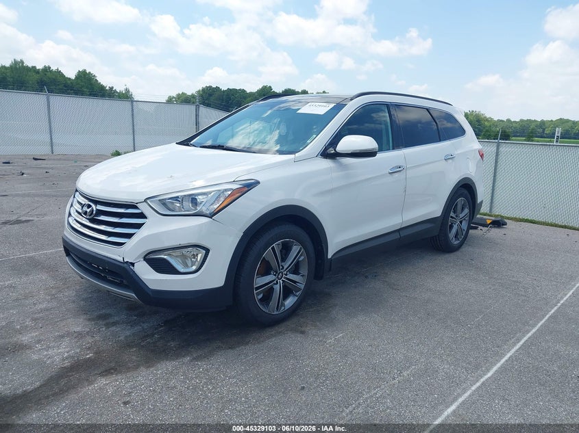 2015 Hyundai Santa fe VIN KM8SRDHF7FU106571 IAAI salvage auction — NORMAL WEAR, Clear (Indiana), sold $1,800 on 2026-07-09 (photo 2)