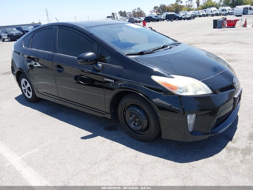 2014 Toyota Prius VIN JTDKN3DU7E0382186 IAAI salvage auction — LEFT REAR, Salvage (California), sold $2,100 on 2026-07-23 (photo 1)