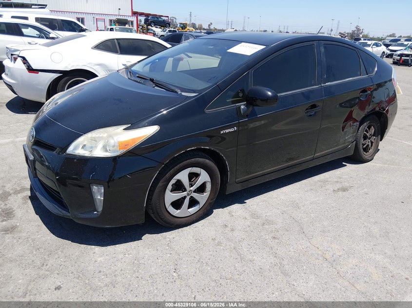 2014 Toyota Prius VIN JTDKN3DU7E0382186 IAAI salvage auction — LEFT REAR, Salvage (California), sold $2,100 on 2026-07-23 (photo 2)