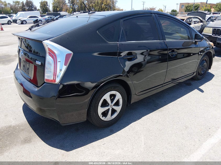 2014 Toyota Prius VIN JTDKN3DU7E0382186 IAAI salvage auction — LEFT REAR, Salvage (California), sold $2,100 on 2026-07-23 (photo 4)