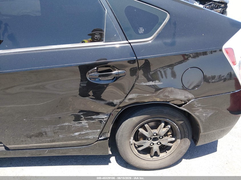2014 Toyota Prius VIN JTDKN3DU7E0382186 IAAI salvage auction — LEFT REAR, Salvage (California), sold $2,100 on 2026-07-23 (photo 6)