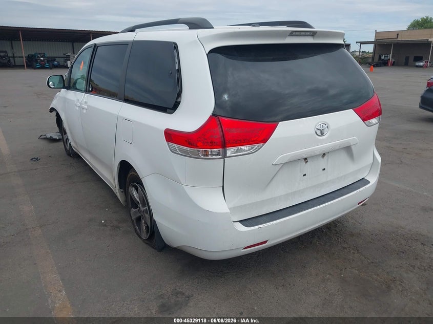 2013 Toyota Sienna VIN 5TDKK3DCXDS335696 IAAI salvage auction — FRONT END, Salvage Title, sold $1,000 on 2026-07-08 (photo 3)