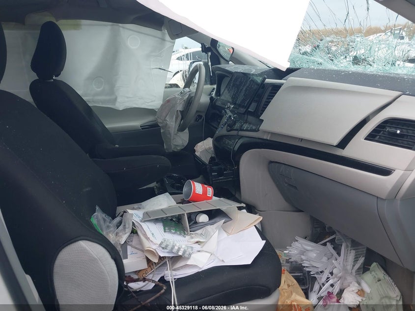 2013 Toyota Sienna VIN 5TDKK3DCXDS335696 IAAI salvage auction — FRONT END, Salvage Title, sold $1,000 on 2026-07-08 (photo 5)