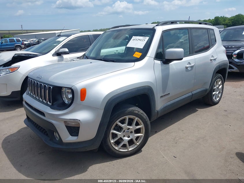 2020 Jeep Renegade VIN ZACNJBBB4LPL29602 IAAI salvage auction — HAIL, Salvage Title, sold $375 on 2026-07-28 (photo 2)
