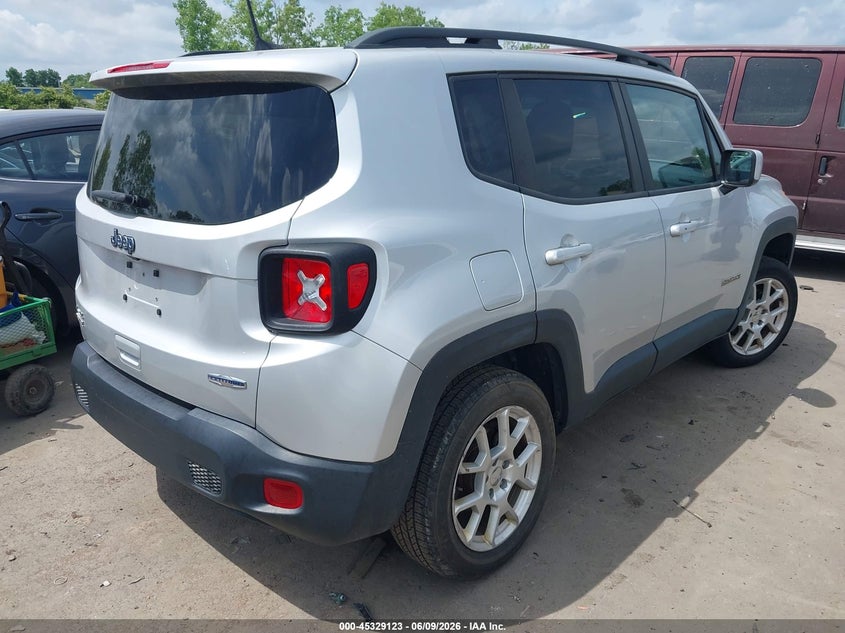 2020 Jeep Renegade VIN ZACNJBBB4LPL29602 IAAI salvage auction — HAIL, Salvage Title, sold $375 on 2026-07-28 (photo 4)