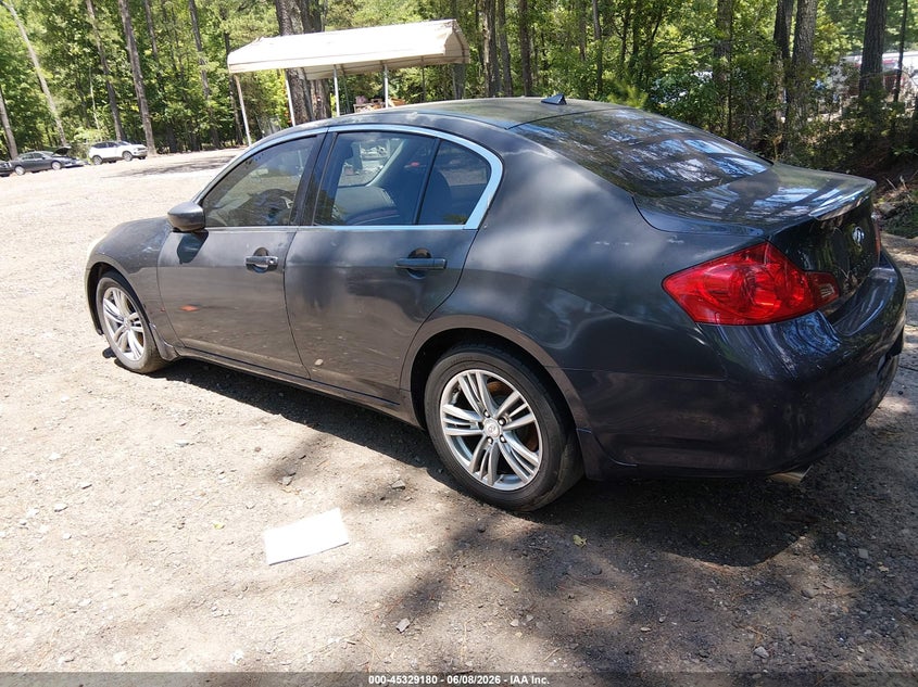 2011 Infiniti G VIN JN1CV6ARXBM353293 IAAI salvage auction — NORMAL WEAR, Clear (Virginia), sold $350 on 2026-07-14 (photo 3)