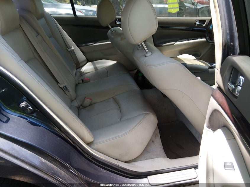 2011 Infiniti G VIN JN1CV6ARXBM353293 IAAI salvage auction — NORMAL WEAR, Clear (Virginia), sold $350 on 2026-07-14 (photo 8)