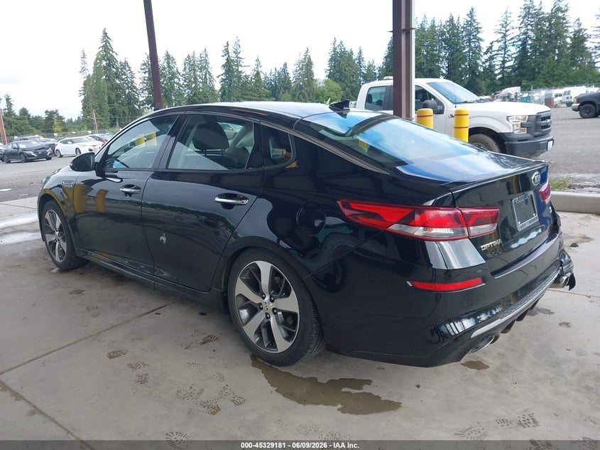 2019 Kia Optima VIN 5XXGT4L38KG287043 IAAI salvage auction — RIGHT REAR, Salvage Title, sold $1,850 on 2026-07-08 (photo 3)
