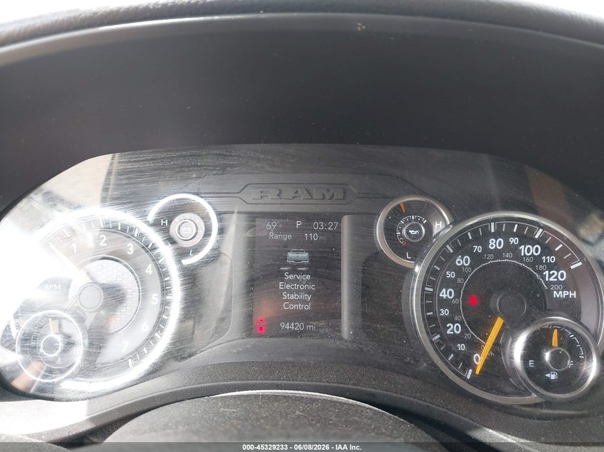 2019 Ram 1500 VIN 1C6SRFFT4KN859477 IAAI salvage auction — FRONT END, Salvage (California), sold $10,750 on 2026-07-30 (photo 7)