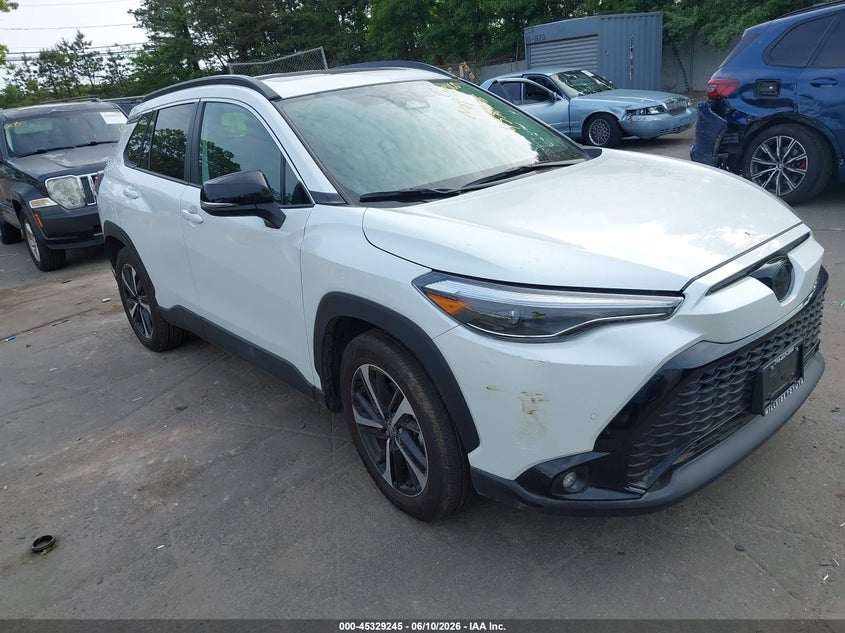 2025 Toyota Corolla cross VIN 7MUFBABG4SV084477 IAAI salvage auction — WATER/FLOOD, Salvage Title, sold $16,600 on 2026-07-14 (photo 1)