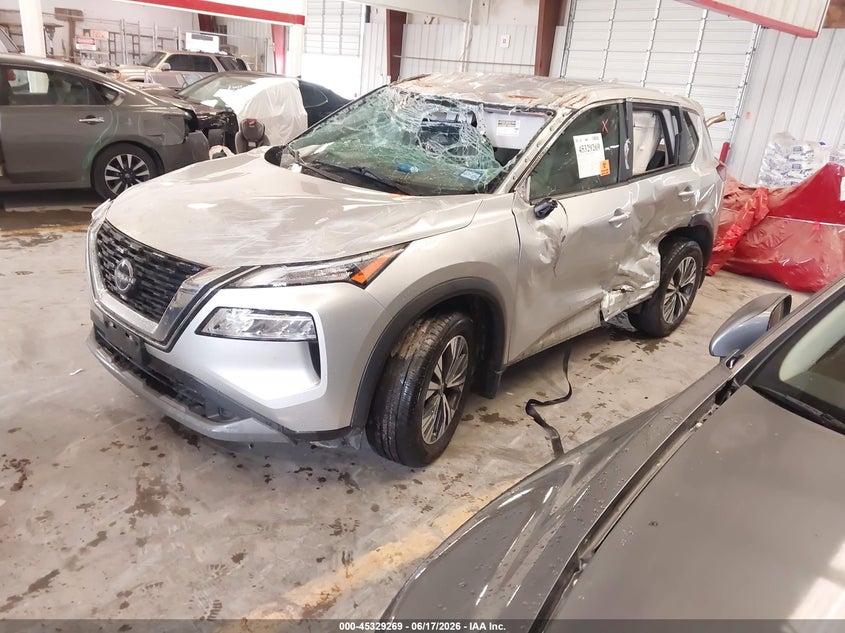 2023 Nissan Rogue VIN JN8BT3BA3PW424758 IAAI salvage auction — ROLLOVER, Salvage (Texas), sold $2,925 on 2026-07-08 (photo 2)