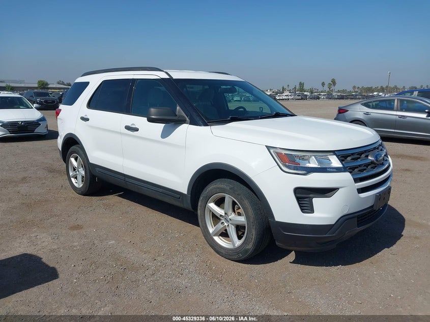 2018 Ford Explorer VIN 1FM5K8BH7JGC45299 IAAI salvage auction — NORMAL WEAR, Sf97 (California), sold $8,400 on 2026-07-28 (photo 1)