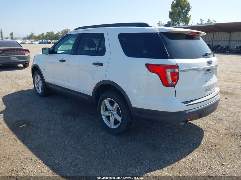 2018 Ford Explorer VIN 1FM5K8BH7JGC45299 IAAI salvage auction — NORMAL WEAR, Sf97 (California), sold $8,400 on 2026-07-28 (photo 3)