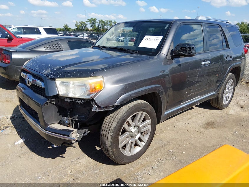 2011 Toyota 4runner VIN JTEBU5JR9B5044829 IAAI salvage auction — FRONT & REAR, Salvage (Tennessee), sold $6,900 on 2026-07-09 (photo 2)
