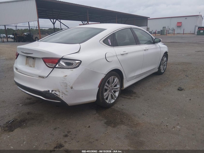 2016 Chrysler 200 VIN 1C3CCCAB1GN147399 IAAI salvage auction — FRONT END, Salvage (Mississippi), sold $275 on 2026-07-09 (photo 4)
