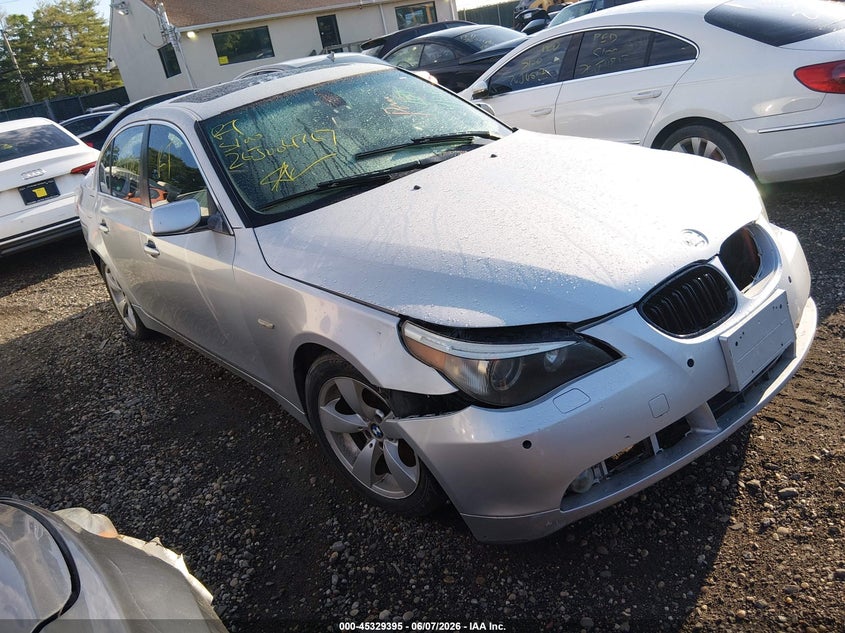 2004 BMW 5 series VIN WBANA73524B803919 IAAI salvage auction — FRONT & REAR, Bill Of Sale (New York), sold $450 on 2026-07-14 (photo 1)