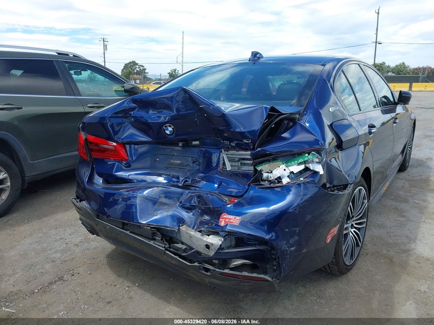 2018 BMW 5er VIN WBAJA9C57JB034405 IAAI salvage auction — REAR END, Salvage (California), sold $4,700 on 2026-08-02 (photo 6)