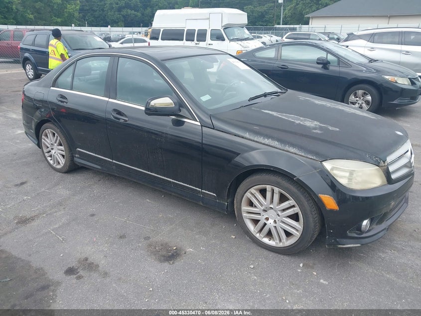 2008 Mercedes-benz C-klasse VIN WDDGF54XX8F080133 IAAI salvage auction — NORMAL WEAR, Clear (Georgia), sold $475 on 2026-07-22 (photo 1)