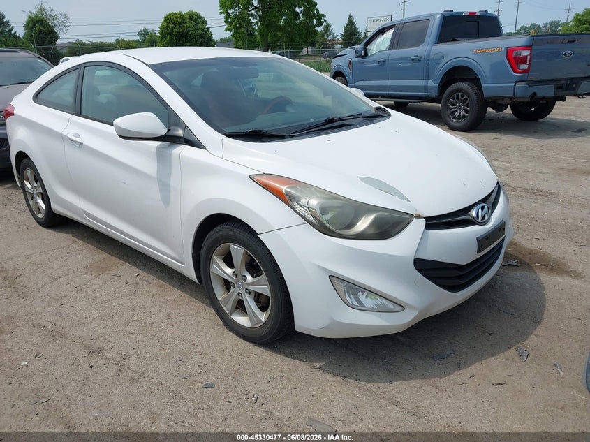 2013 Hyundai Elantra VIN KMHDH6AE4DU016638 IAAI salvage auction — NORMAL WEAR, Clear (Michigan), sold $650 on 2026-07-16 (photo 1)