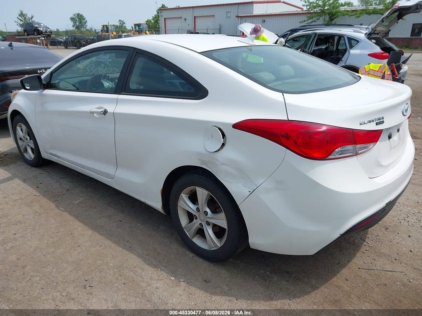 2013 Hyundai Elantra VIN KMHDH6AE4DU016638 IAAI salvage auction — NORMAL WEAR, Clear (Michigan), sold $650 on 2026-07-16 (photo 3)
