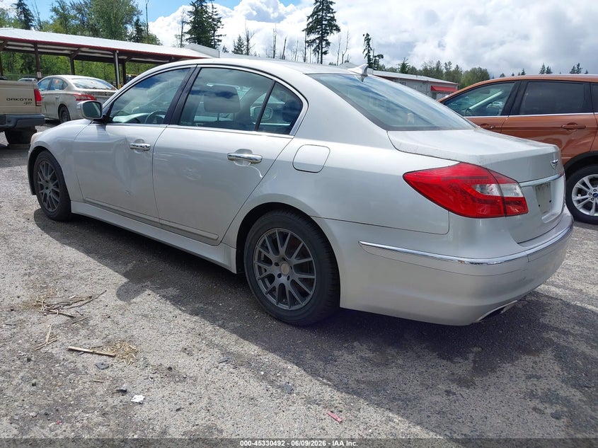 2012 Hyundai Genesis VIN KMHGC4DD4CU178125 IAAI salvage auction — NORMAL WEAR, Salvage Title, sold $475 on 2026-07-15 (photo 3)