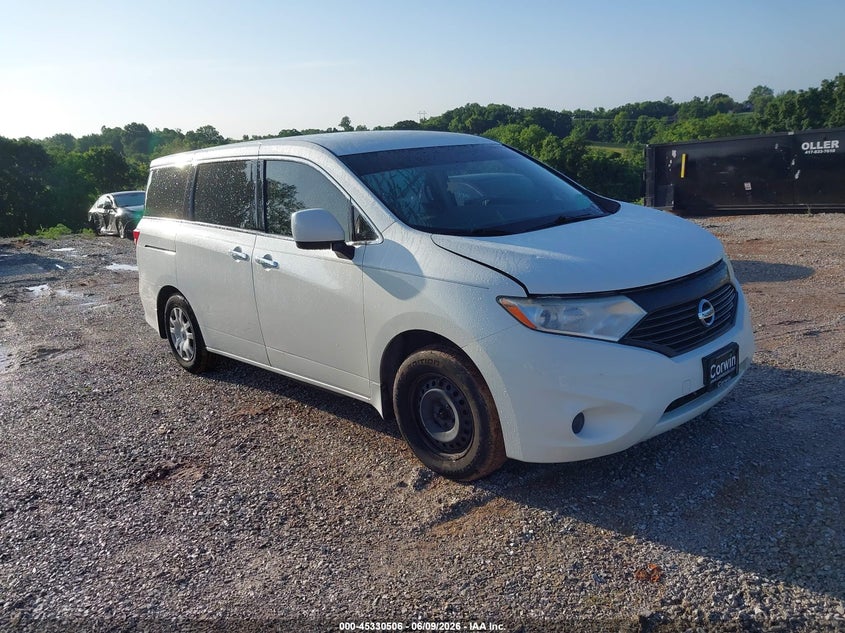 2015 Nissan Quest VIN JN8AE2KP2F9121309 IAAI salvage auction — HAIL, Salvage Title, sold $1,200 on 2026-07-27 (photo 1)